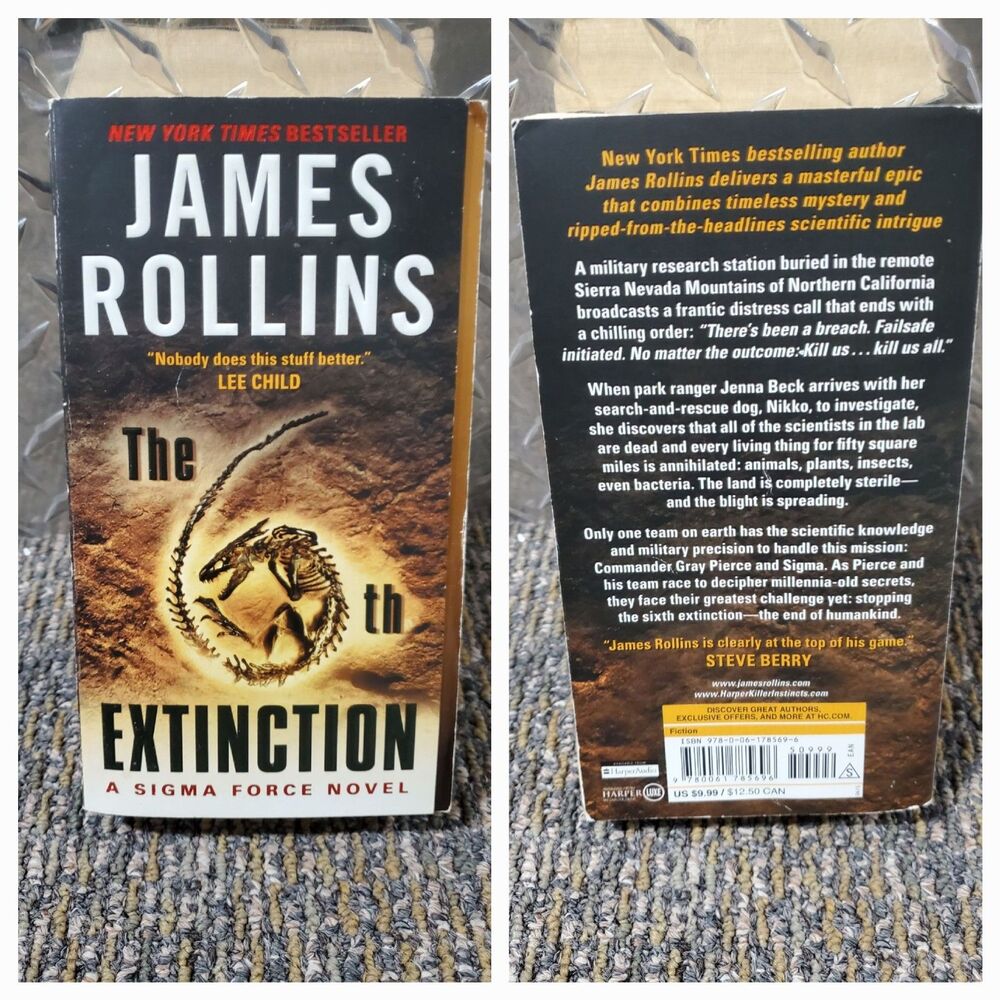 The 6th Extinction by James Rollins (Sigma Force Novel #10) - 0386-S1